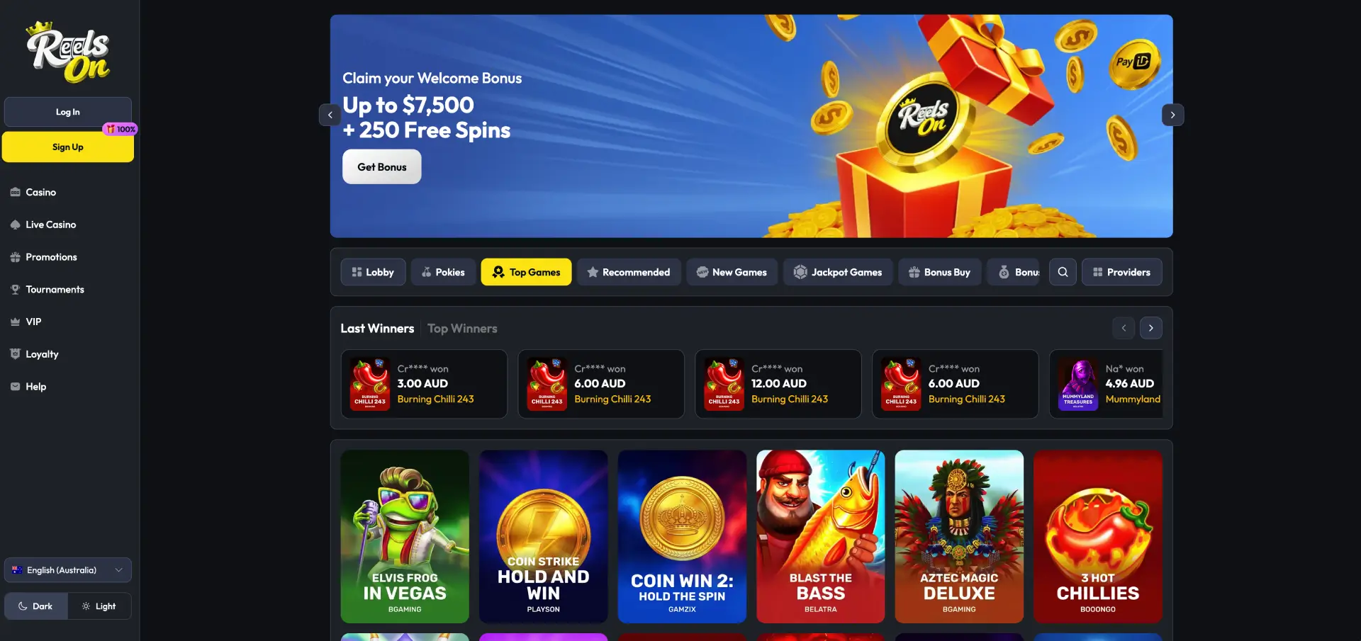 ReelsOn Casino overview