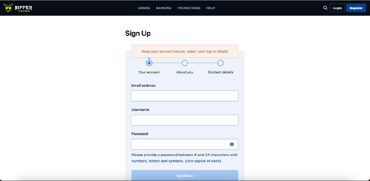 Ripper Casino PayID banking notes