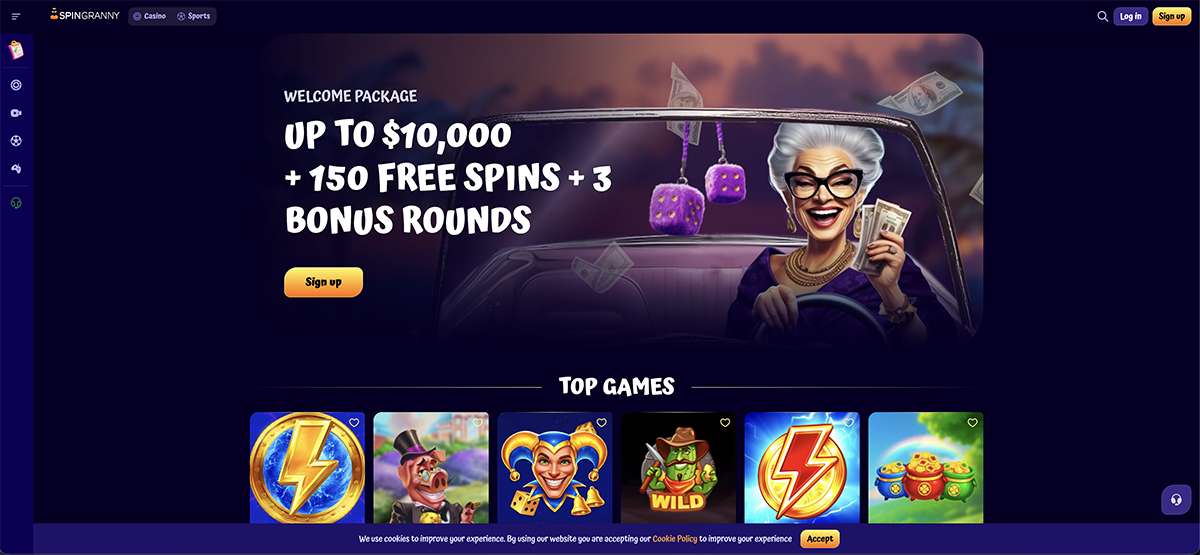 SpinGranny Casino overview