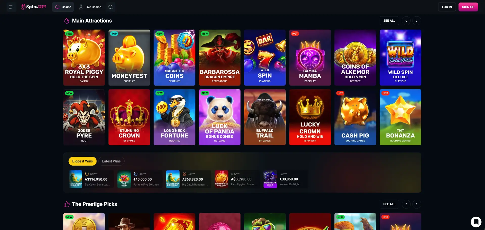 SpinSup Casino PayID banking notes