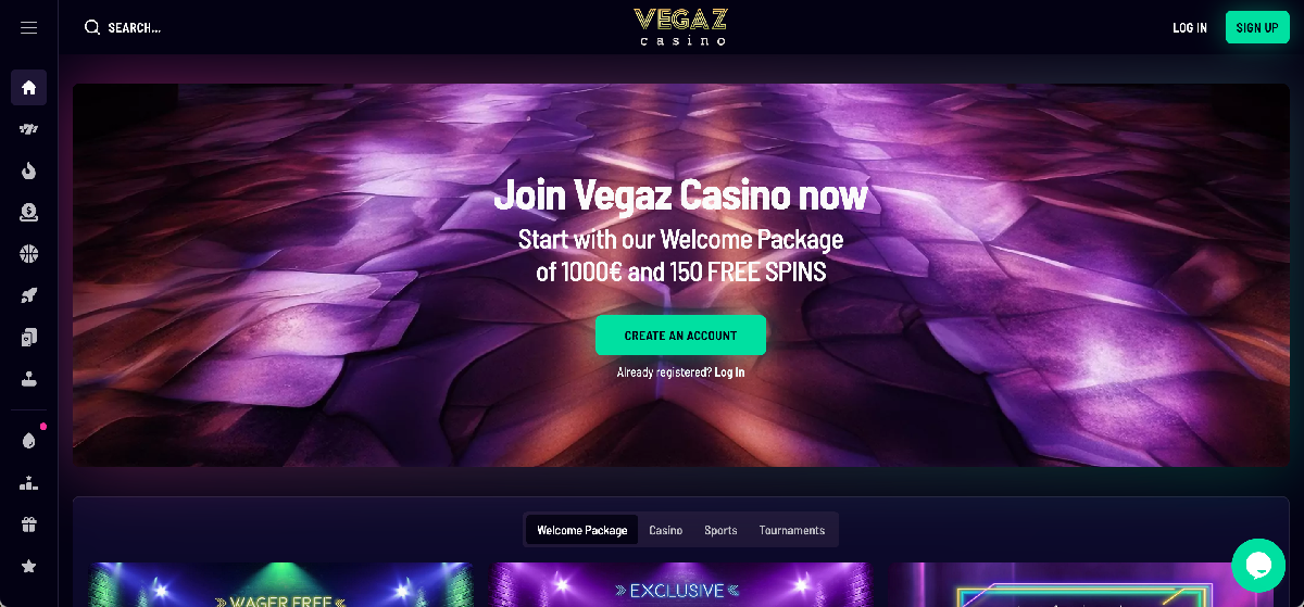Vegaz Casino overview