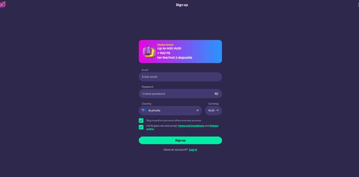 Winspirit Casino PayID banking notes