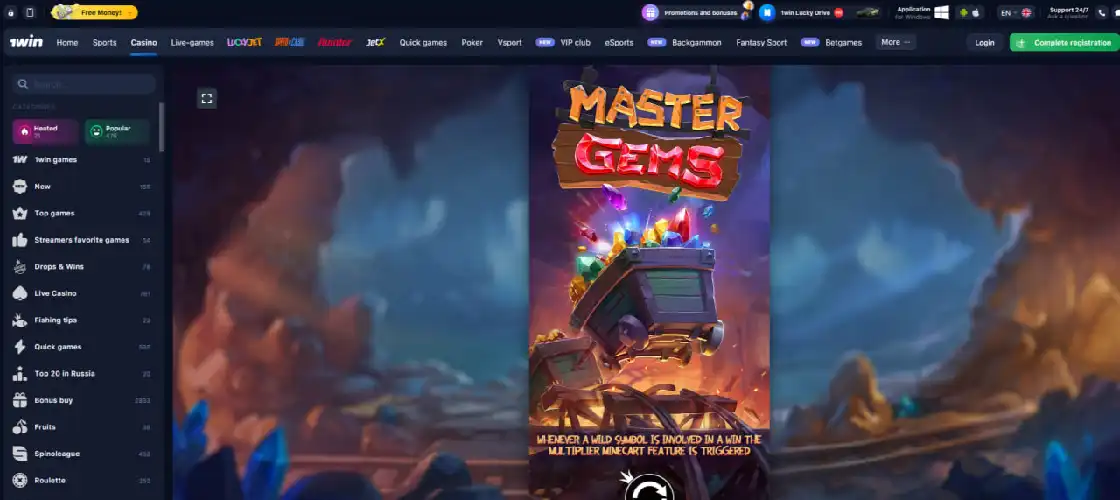 Master Gems — Relax Gaming family