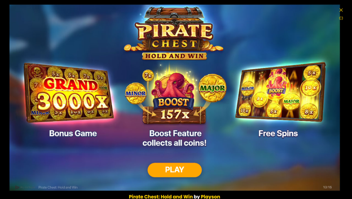 Pirate Chest: Hold and Win — Playson
